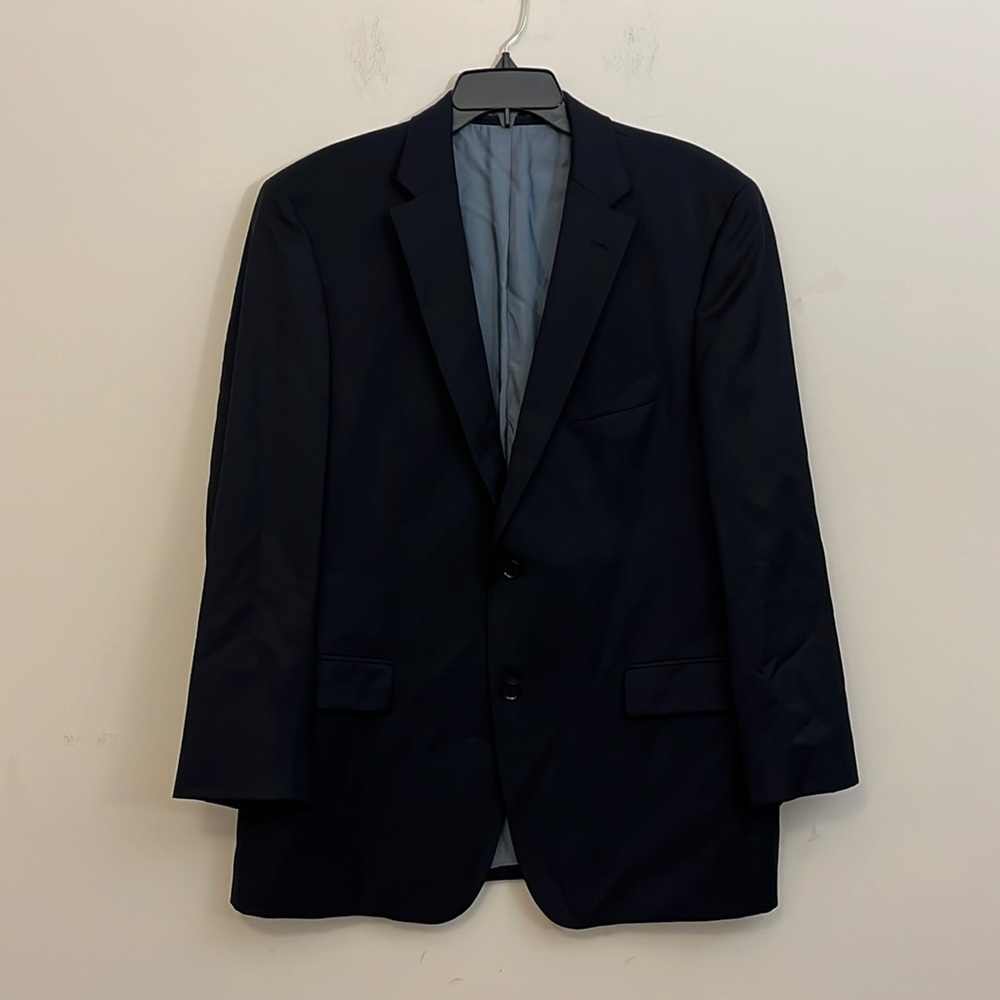 Hugo Boss Classic Navy Wool Blazer Size 42R Tailored